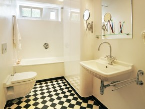 Retro bathroom interior Brno